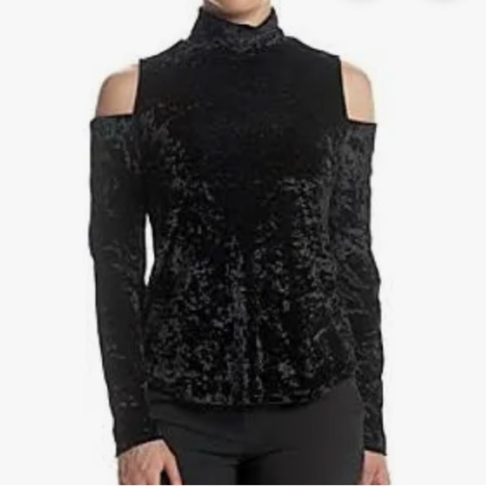 Velvet Cold Shoulder Top Ruff Hewn medium NWT